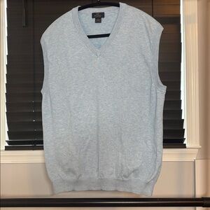 Brooks Brothers Light Blue V-Neck Sweater Vest